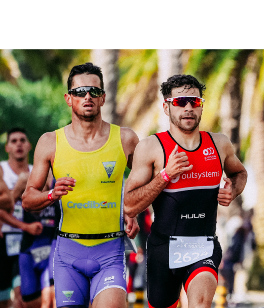 Runners at a community event